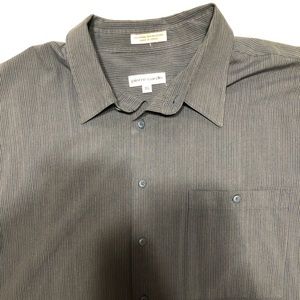 Pierre Cardin Black Button Down Dress Shirt - 3XL